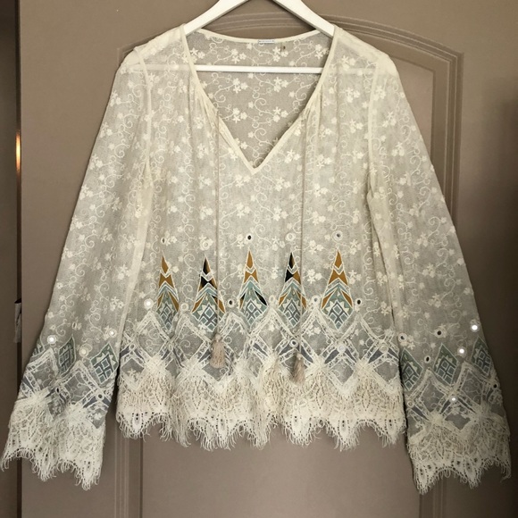 Elie Tahari Self Tie Blouse - Picture 6 of 8